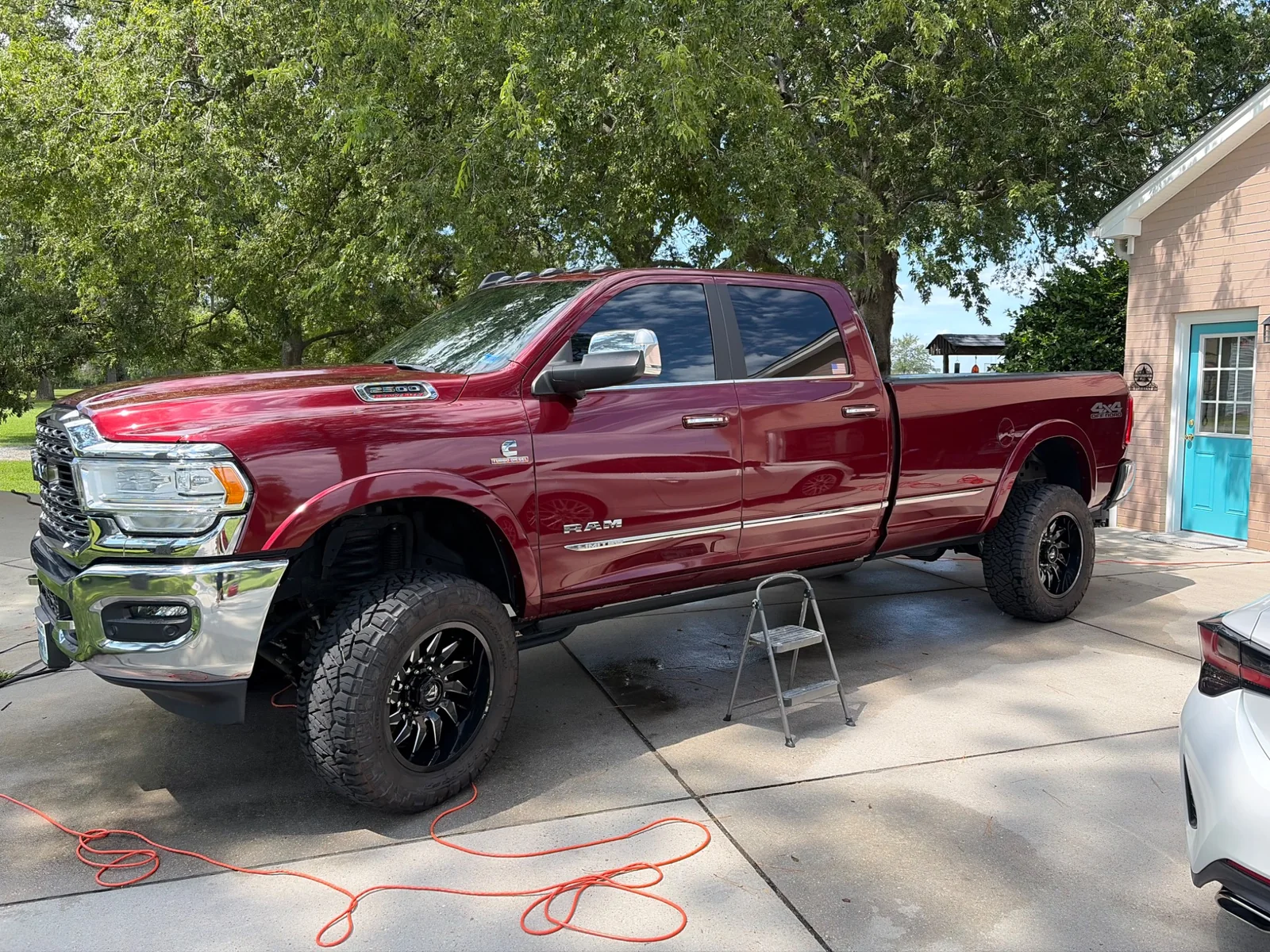 Detailed red Ram pickup